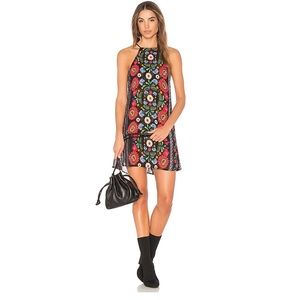 Show Me Your MuMu Floral Mini Dress - Black and Multicolor